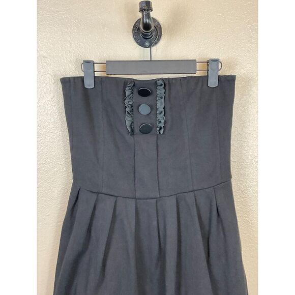 Hazel Womens Size L Black Dress Strapless Fit Flare Pockets Party Night Out R3 - Picture 7 of 12